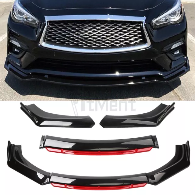 For Infiniti G37 Sport 2008-2013 Front Bumper Lip Chin Spoiler Splitter Body Kit