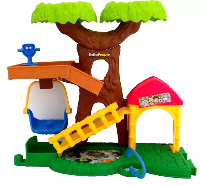 Fisher Price Little People Big Animal Zoo Treehouse Playset Toy 2014 Mattel