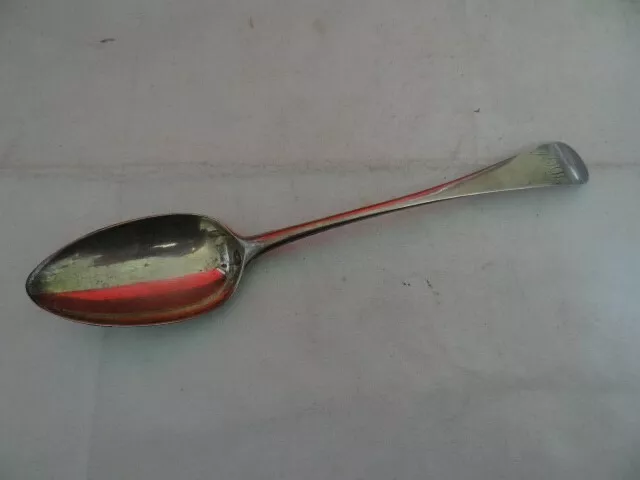 Fine Sterling Silver Antique 1794 George III Serving Spoon By Solomon Hougham