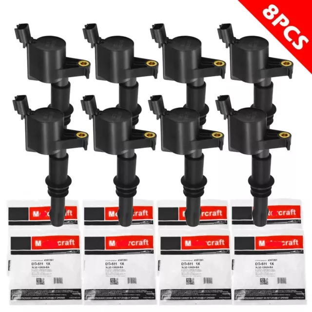 OEM Motorcraft DG511 Ignition Coils Pack For Ford F150 Explorer Expedition 8Pcs