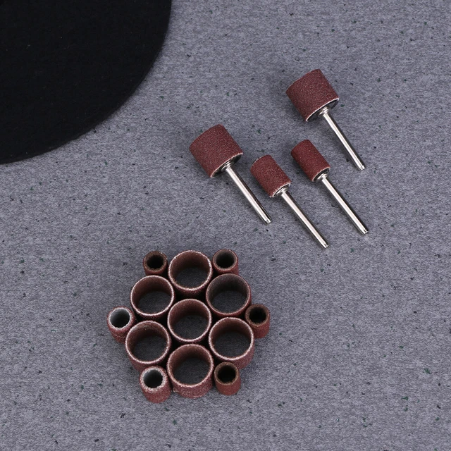 64 Pcs Bandes De Ponçage Pour Ongles Coupe-câble Cercle De Papier De Verre