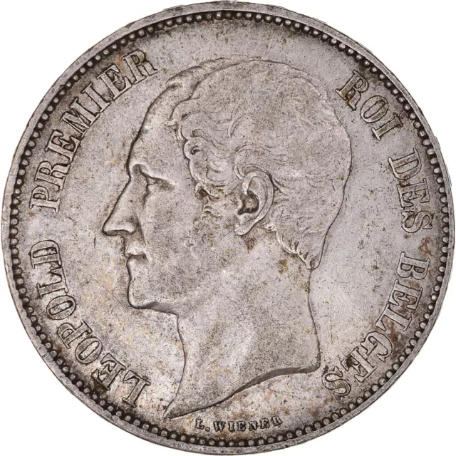 [#846066] Coin, Belgium, Leopold I, 5 Francs, 5 Frank, 1850, EF, Silver, KM:17