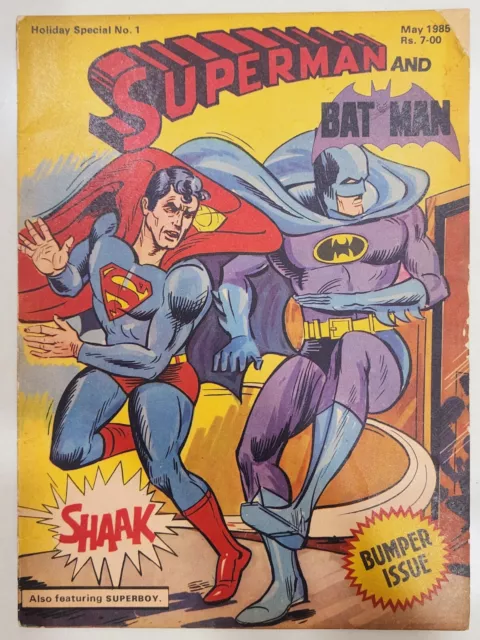 Batman & Superman comic INDIAN variant cover Bumper Special 1st issue