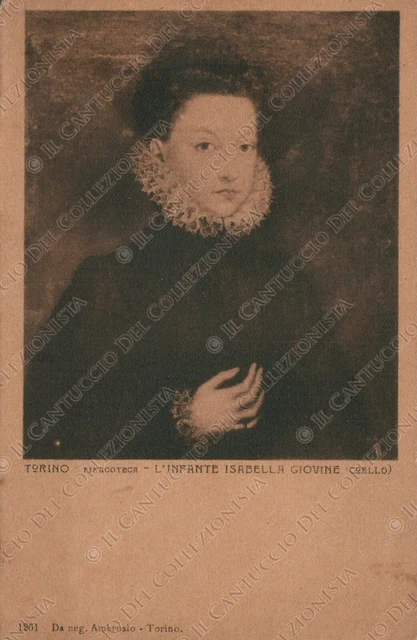 L’infante Isabella Giovine Torino Pinacoteca Cartolina