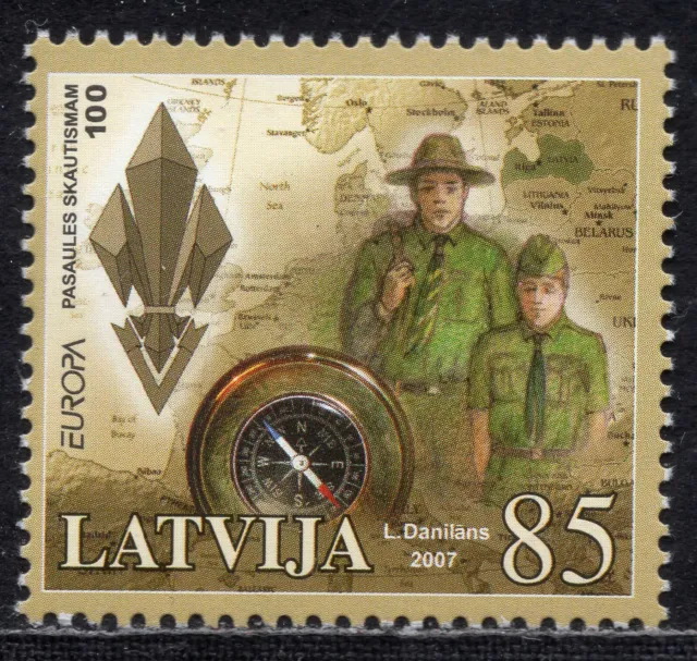 EUROPA 2007 - Latvia - The 100th Anniversary of Scouting - MNH Set
