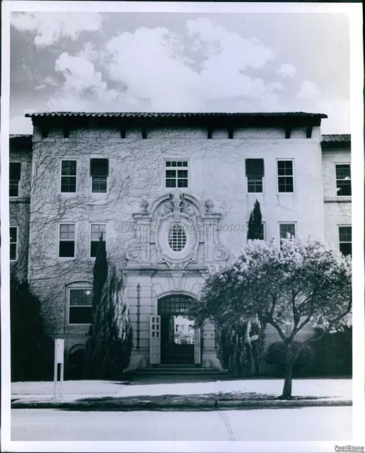 Vintage Spanish Colonial Influenced Building Tile Roof Architecture 8X10 Photo