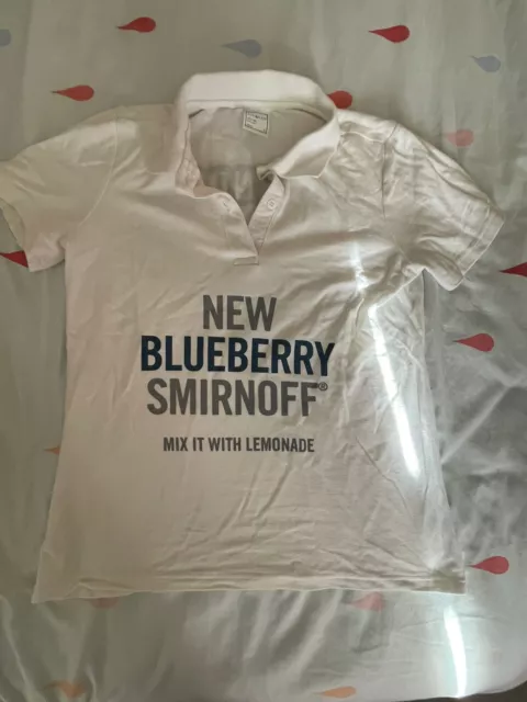 Smirnoff Blueberry Polo Shirt Medium.