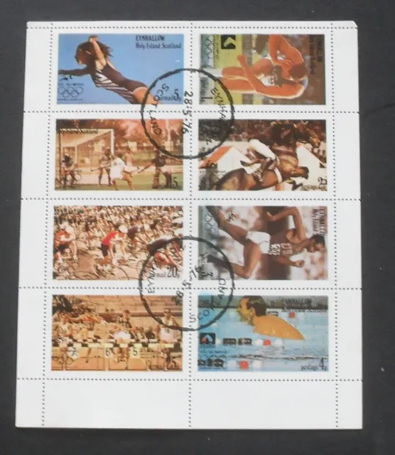 053.Eynhallow Holy Island Scotland 1976 Used Stamp S/S Xxi Olympics