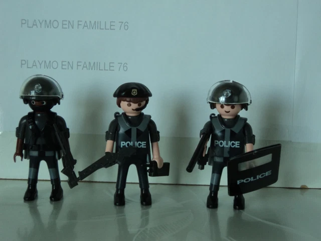 PLAYMOBIL CITY ACTION police lot policiers d'intervention sets 5181 5186 5565 EUR 10,00 