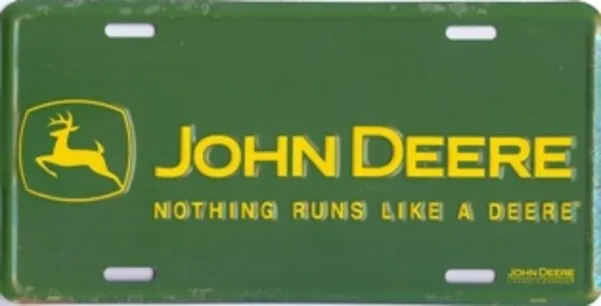 John Deere-Nothing Runs Like a Deere License Plate