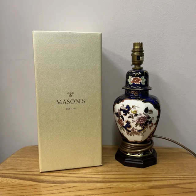 Mason's Ironstone Blue Mandalay Table Lamp Ltd Edition Boxed B154