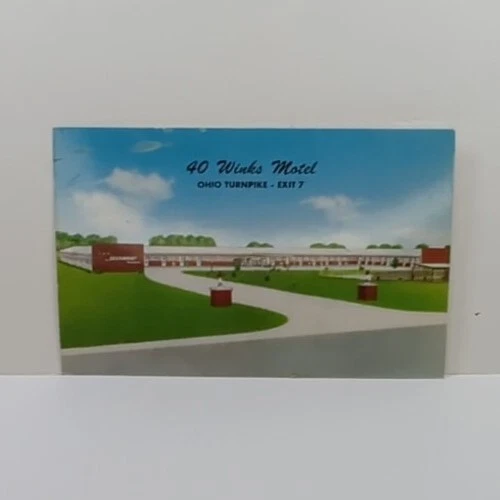 Postcard: 40 Winks Motel Milan, Ohio
