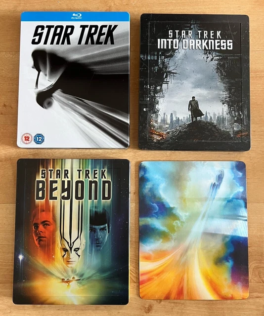 STAR TREK TRILOGY Limited Edition Blu Ray Steelbooks Into Darkness ...
