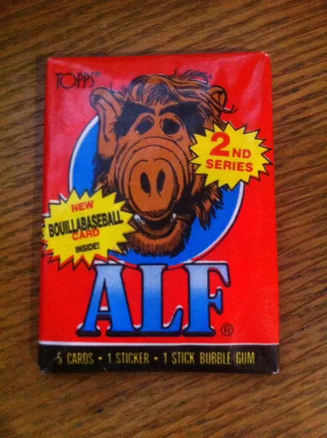 Alf  Series 2, Unopened / Sealed Wax Pack  Topps Trading Cards 1987
