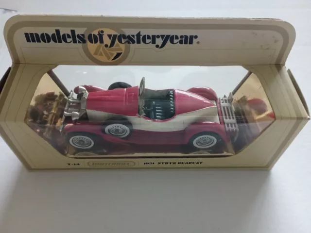 1978 Matchbox Lesney Modelle Of Gestern 1:44 Y14 1931 Stutz Bearcat In Box