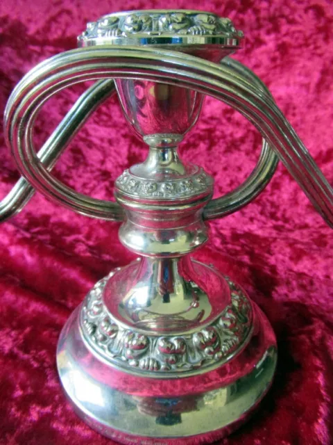 Antique Candelabra Gorgeous Silver Plate Lanthe England Candle Holder #28 2