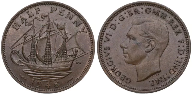 Großbritannien - Great Britain 1/2 Half Penny 1860-1951- verschiedene Jahrgänge