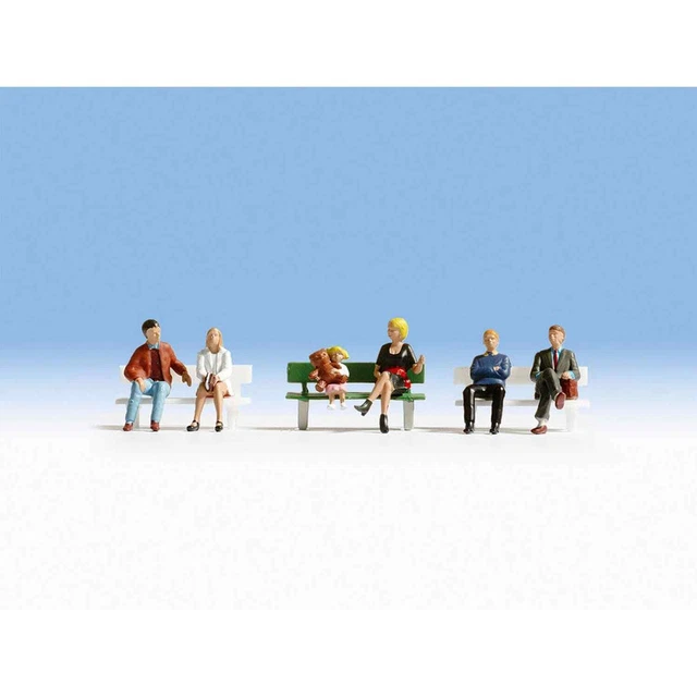 Noch 15530 1/87 H0 Personnages Figurines Gens Assis Sans Bancs Ho