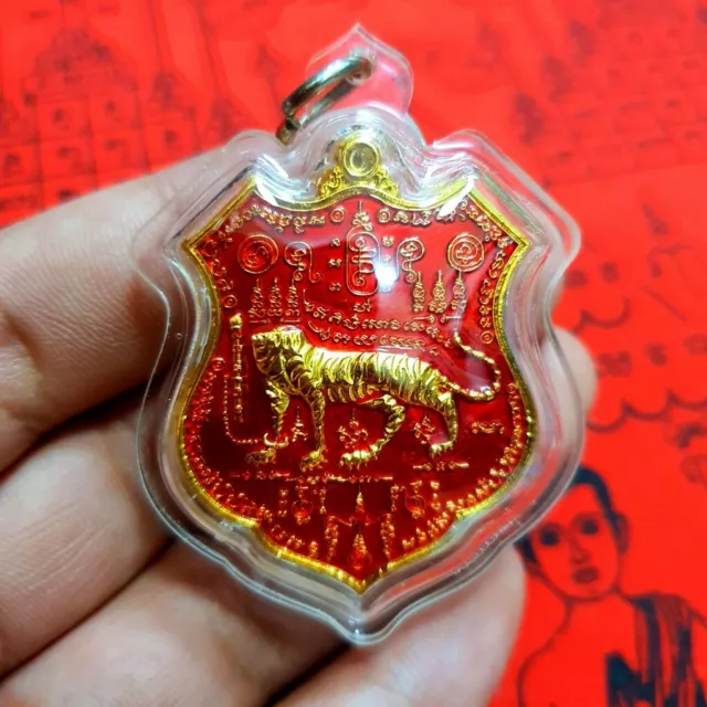 Headless Tiger Coin Talisman Pendant Waterproof LP Chanai Thai Buddha Amulet