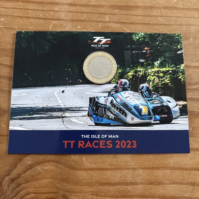 THE ISLE OF Man TT Races 2023 Sidecar Race Centenary £2 Two Pound Coin ...
