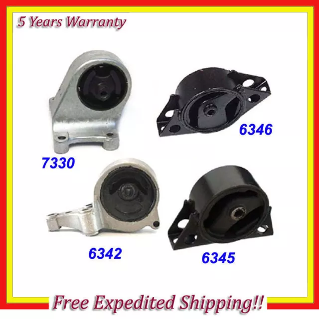 Engine Motor & Trans Mount Set 4 for 93-01 Nissan Altima 2.4L Manual Trans.M888