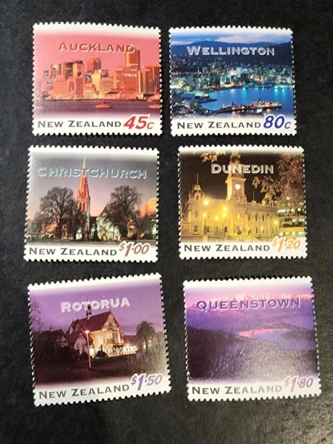 N. Zealand  1995 Cities By Night Set   MUH  E14