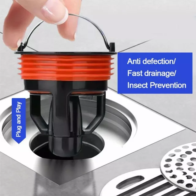 Anti Odor Drain Cover Insect Prevention Sewer Strainer Plug  Bathroom Kitchen