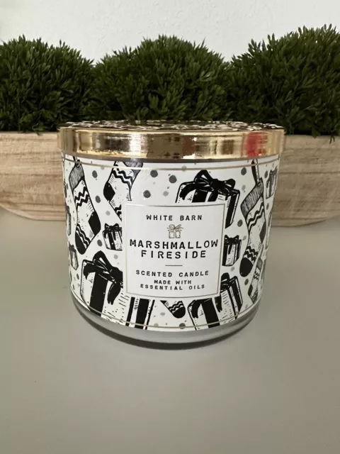 Bath & Body Works MARSHMALLOW FIRESIDE 14.5 oz. 3-wick Candle -