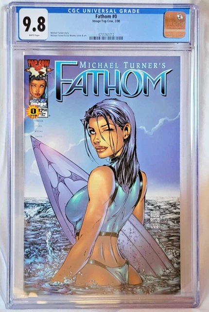 Michael Turner's Fathom #0 CGC 9.8 WP  Image/Top Cow Soul fire, Aspen 2000