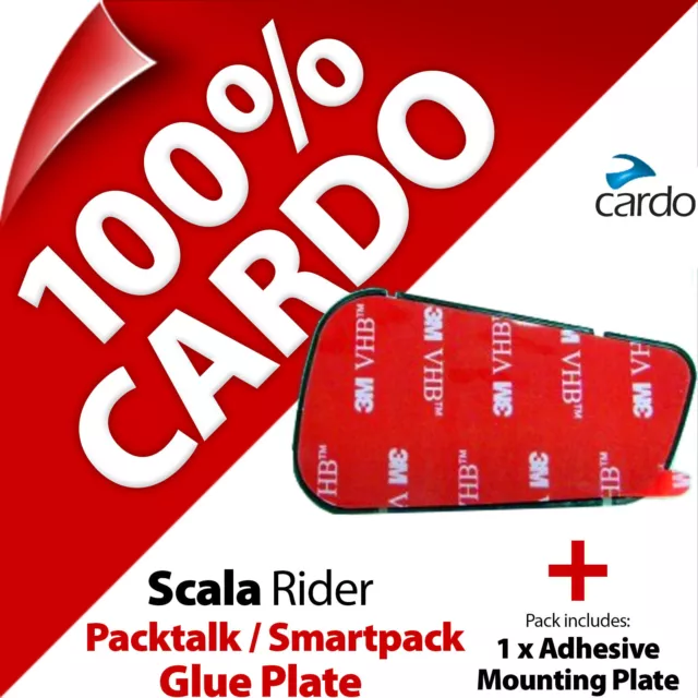 Cardo Scala Rider Replacement Spare Glue Plate for PackTalk Bold Slim SmartPack
