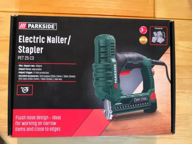 OFF Nailer 43% Parkside PET C3 Electric Stapler DISASSEMBLE, 25