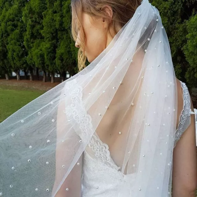 Simple Photo Veil White Ivory Bridal Veil Wedding Veil With Comb Women's Tulle