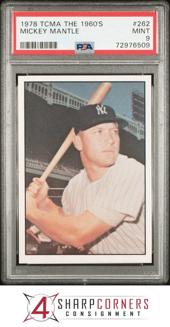 1978 Tcma The 1960'S #262 Mickey Mantle Yankees Hof Psa 9 A3652956-509 1978 Tcma The 1960'S #262 Mickey Mantle Yankees Hof Psa 9 A3652956-509