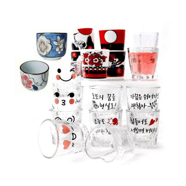 Verres Shot Lave-vaisselle Verres à Shot Soju Coréen 50ml - Lot De