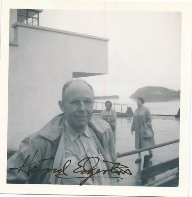 Harold "Doc" Edgerton-Vintage Signed Photograph (MIT Famed Scientist)