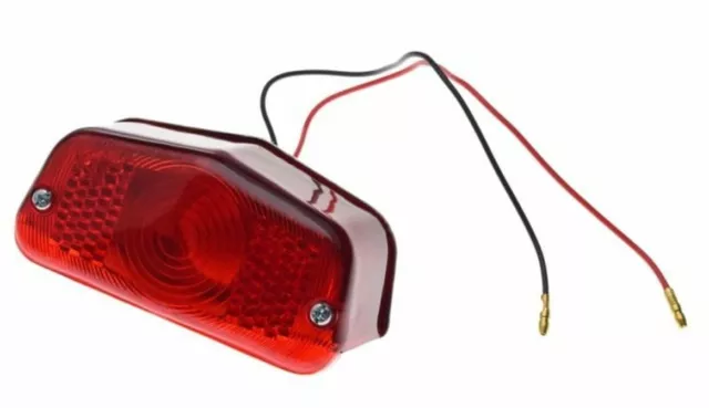 Rücklicht Schlusslicht LUCAS Style Motorrad Cafe Racer Mini Lampe Taillight 12V