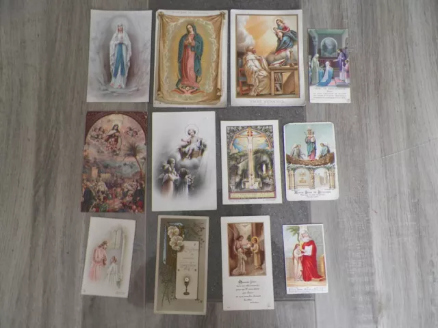 Beau Lot  12 mages Pieuses Diverses Holy Cards  Fin XIX ème/ XX ème - NO 4