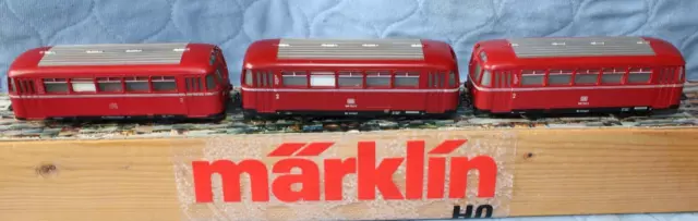 Märklin H0 "4018 "3 x  Schienenbus Beiwagen  " Lesen