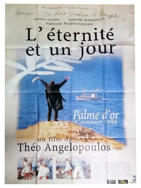 Affiche Pliée 120x160cm L'ÉTERNITÉ ET UN JOUR (1982) Bruno Ganz TBE