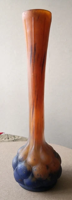 Sublime Grand Vase Émaillée Signé TAVO LIN? Art Déco - Vert