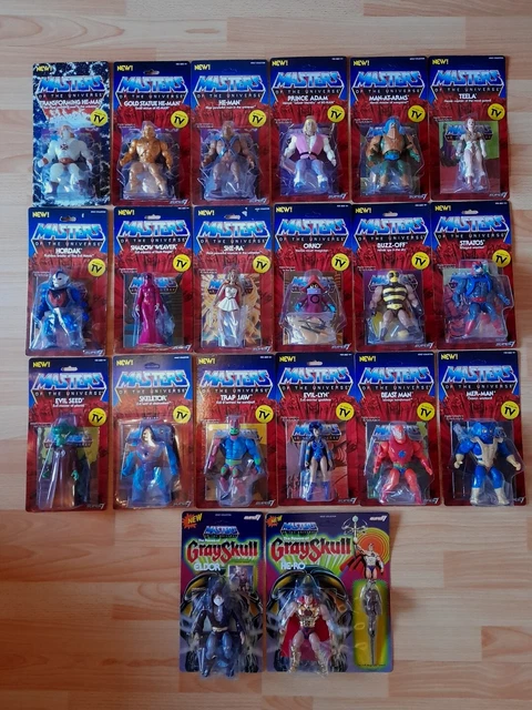 20 x Masters of the Universe Figuren von Super 7 ☆ OVP ☆ Hordak ☆ Buzz Off u.v.m