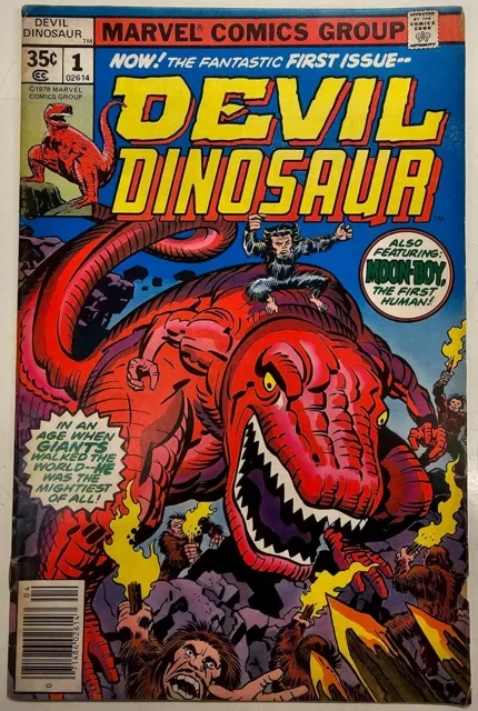 Marvel Comic Bronze Age Key Devil Dinosaur Issue 1 Higher Grade VG+ 1st Moon Boy