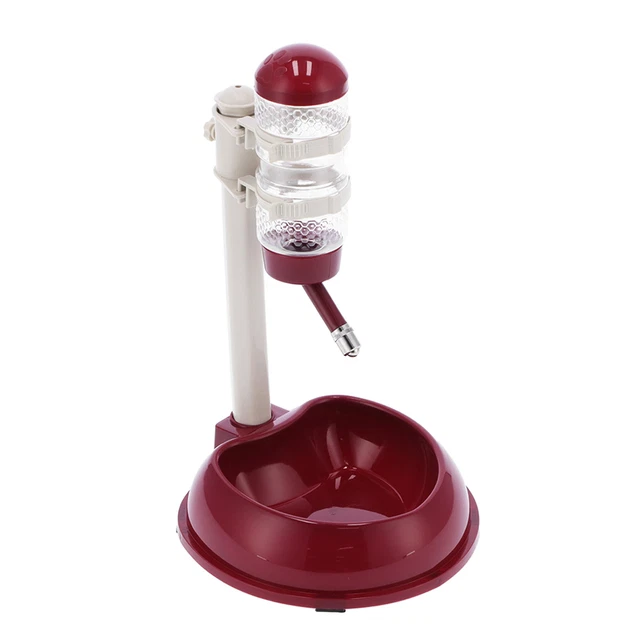 Pet Lift Drinking Fountain Food Automatic Feeding Dog Water Dispenser For Ca SD0