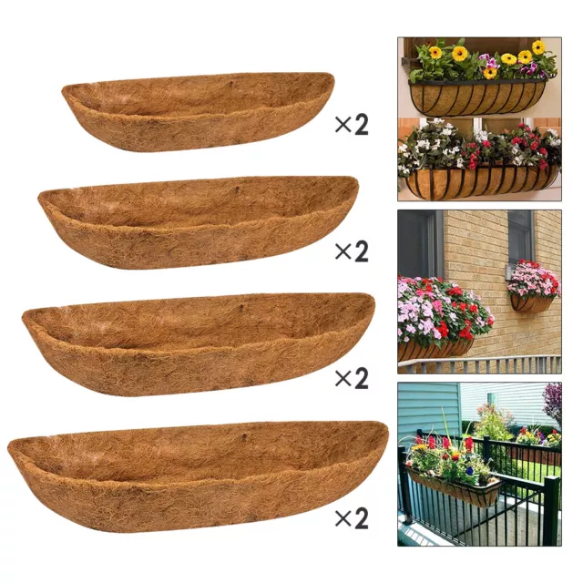Trough Coco Liners for Hanging Basket Inserts Replacement Liner Flower Pot