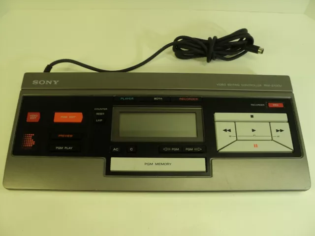 Vintage Sony Video Editing Controller, RM-E100V, NICE
