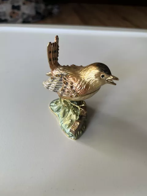 Nobility Bejeweled Bird Trinket Box Vhtf Great Condition