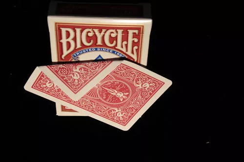 Bicycle Double sided RED Back Deck 56 Playing Cards Classic Magic Trick gaff