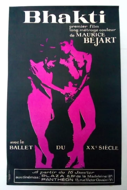 Maurice Bejart – Bhakti - Affiche Originale (Litho)- Poster – Very Rare - 1969