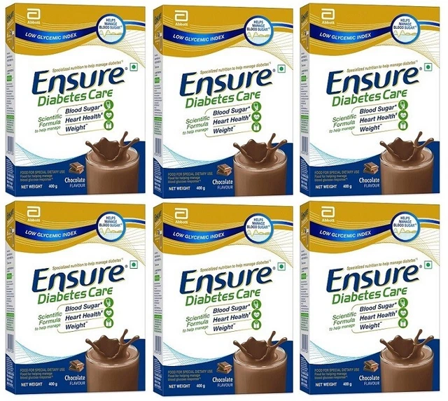 Ensure GLUCERNA-SR Cioccolato in polvere 400 GM Scatola (CONFEZIONE DA 6)