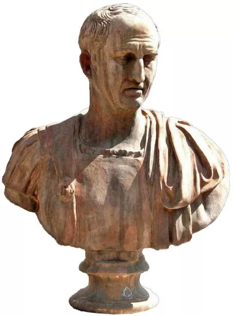 Marco Tullio busto terracotta - Cicerone Marco Tullio terracotta bust 1944